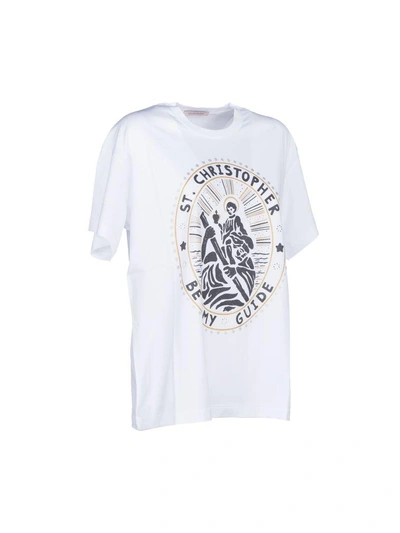 Shop Christopher Kane St. Christopher T-shirt In White