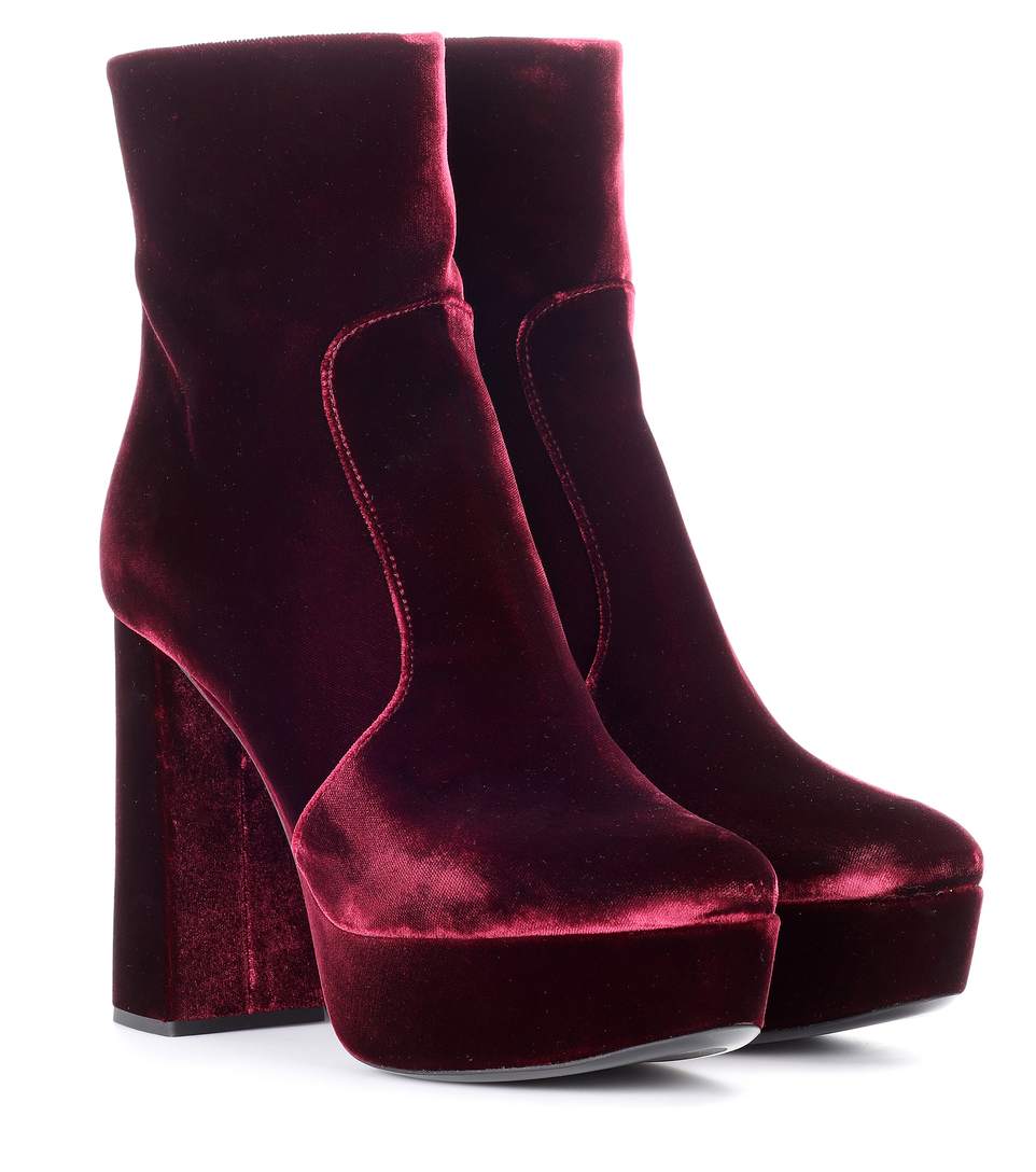 prada velvet ankle boots