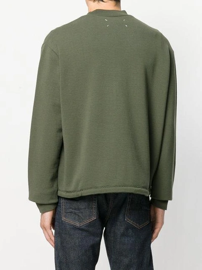 Shop Maison Margiela Lightweight Bomber Jacket In Green