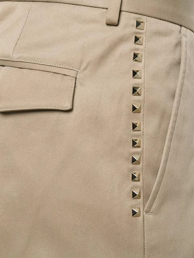Shop Valentino - Rockstud Tailored Trousers