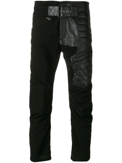 Shop Haider Ackermann Biker Patch Trousers In Black