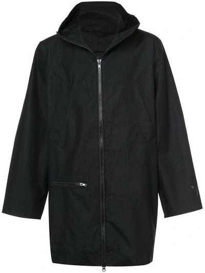 Shop Y-3 Front Zipped Jacket In Black