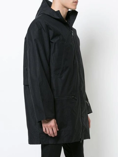 Shop Y-3 Front Zipped Jacket In Black