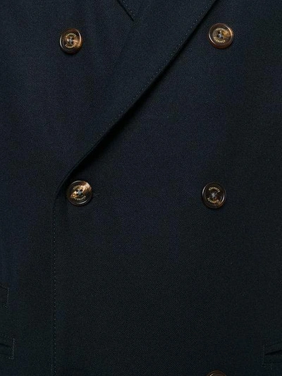 Shop Eleventy Double Breasted Waistcoat - Blue