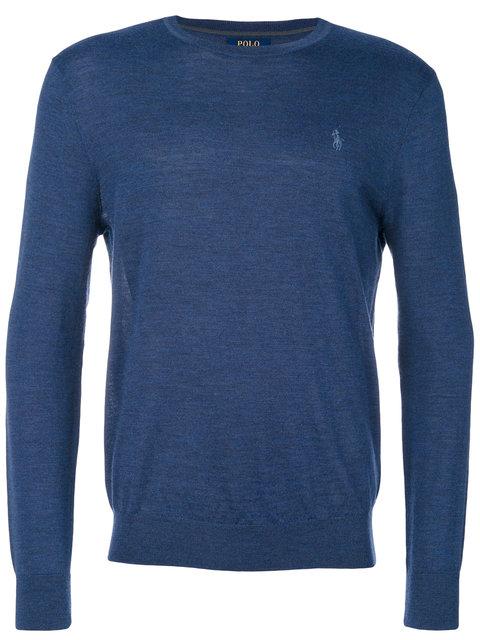 polo crew neck sweater