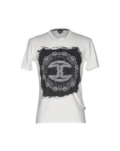 Shop Just Cavalli T-shirt In White