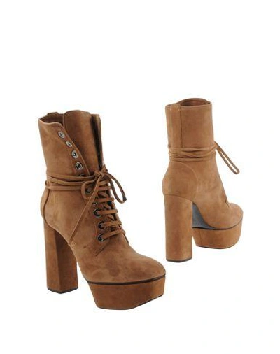 Shop Casadei Ankle Boot In Brown