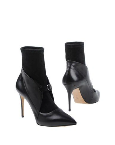 Shop Casadei Ankle Boots In Black