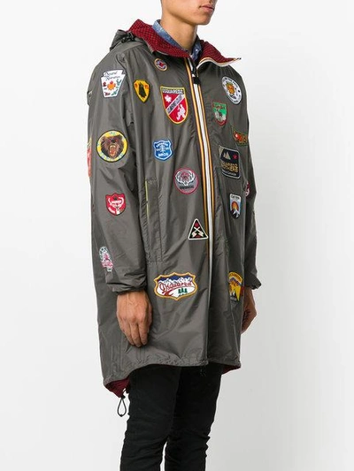 Dsquared2 X K-way&reg; Nylon Packable Jacket With Patches In Multicolor |  ModeSens