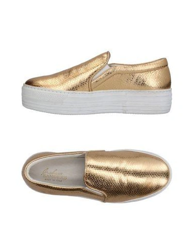 Shop Joshua Sanders Sneakers In Gold