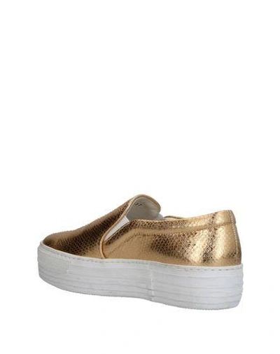 Shop Joshua Sanders Sneakers In Gold