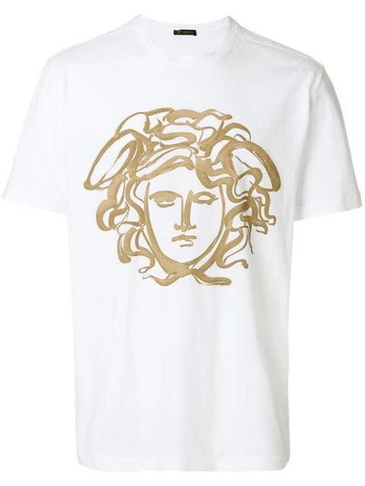 Shop Versace Painted Medusa T-shirt