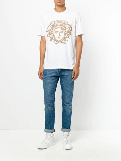 Shop Versace Painted Medusa T-shirt