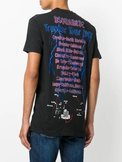 Religieus Ijveraar hel Dsquared2 Trucking Printed Cotton Jersey T-shirt In Nero | ModeSens