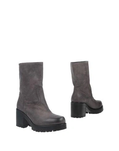 Shop Elena Iachi Ankle Boot In Dove Grey