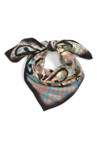 Shop Gucci Ghost Scarf In Beige