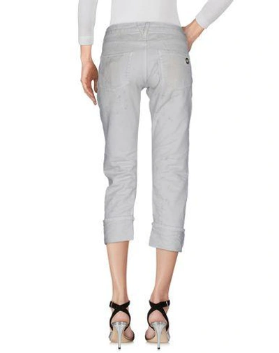 Shop Pierre Balmain Denim Pants In Light Grey