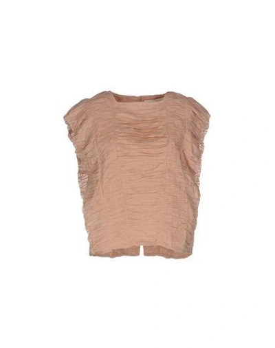 Shop Intropia Blouses In Skin Color