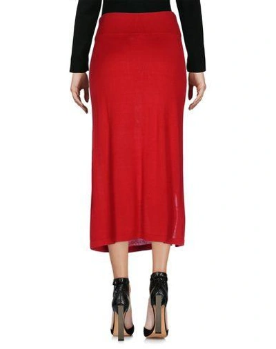 Shop Intropia Knee Length Skirt In Red