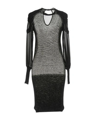Shop Intropia Knee-length Dress In Black