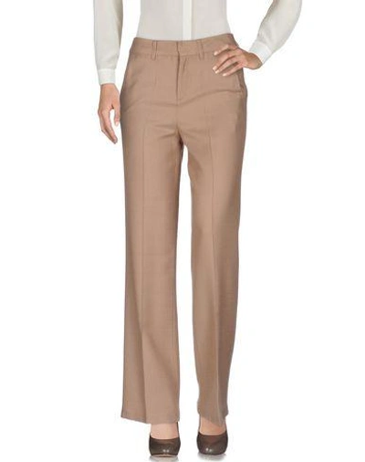 Shop Intropia Casual Pants In Sand