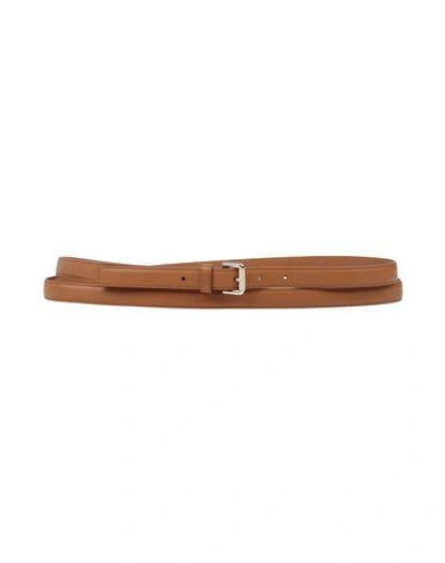 Shop Etro Thin Belt In Brown