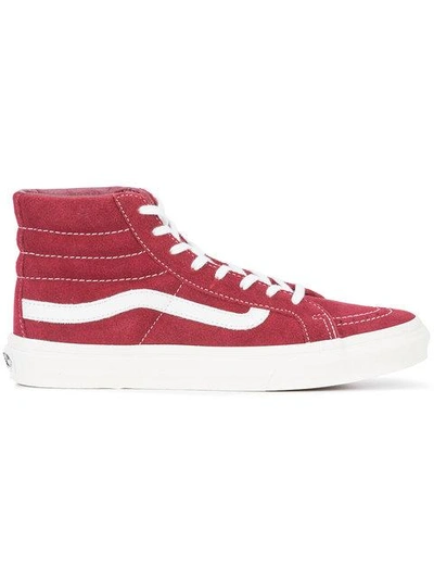 Shop Vans Sk8-hi Sneakers - Red