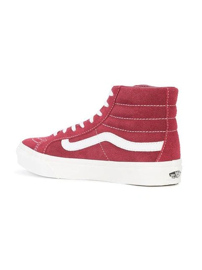Shop Vans Sk8-hi Sneakers - Red