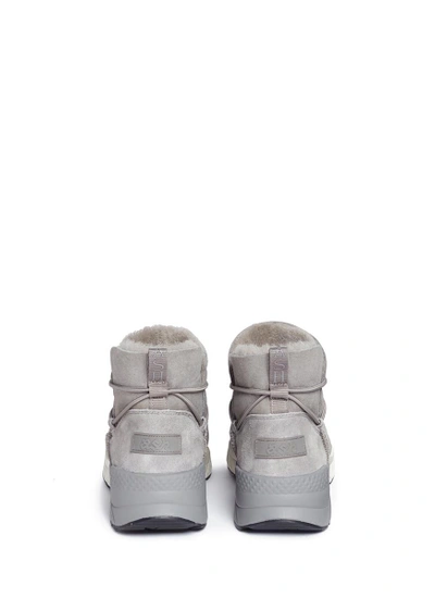 Shop Ash 'mitsouko' Lambskin Shearling Sneaker Boots
