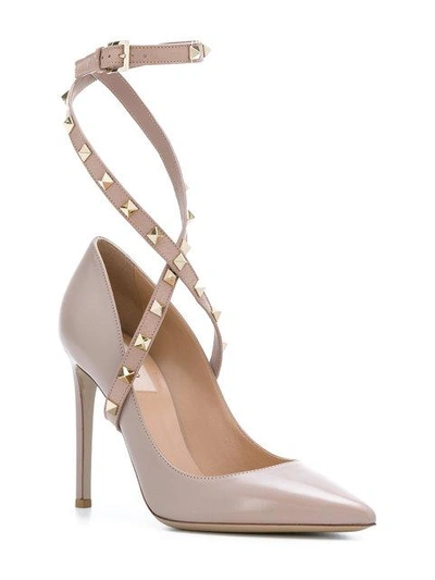 Shop Valentino Garavani Studwrap Pumps In Pink