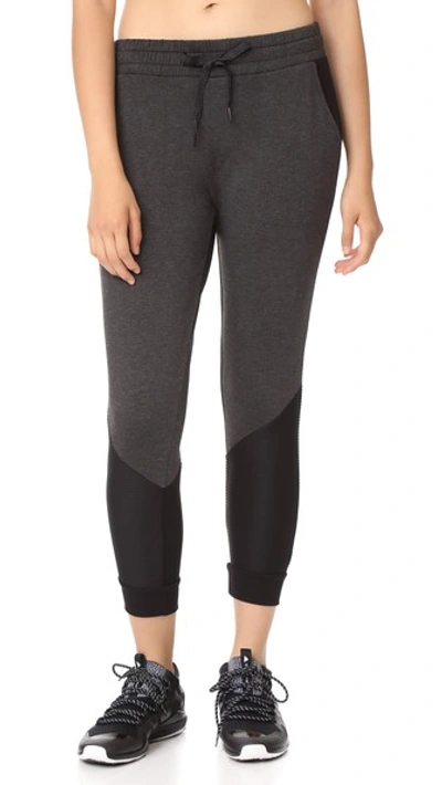 Beyond Yoga Easy Rider Moto Sweatpants In Charcoal Heather Grey