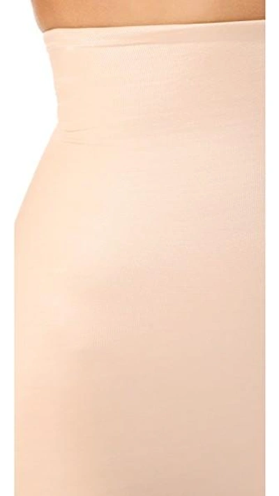 Shop Spanx Power Conceal-her High-waisted Mid-thigh Shorts In Natural Glam