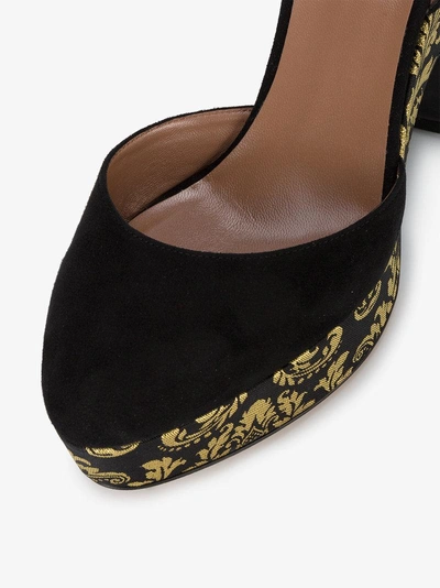 Shop Tabitha Simmons Brocade Maya 120 Platform Heels In Black