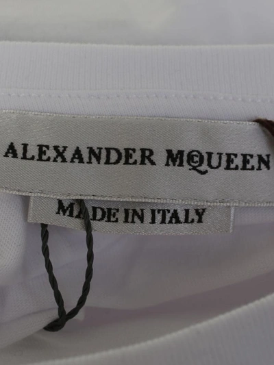 Shop Alexander Mcqueen White Cotton T-shirt With Patches