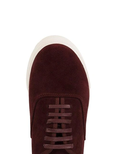 Shop Eytys Burgundy Mother Cabernet Sneakers - Red
