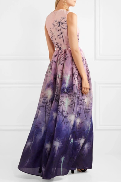 Shop Mary Katrantzou + Disney Printed Silk-organza Gown