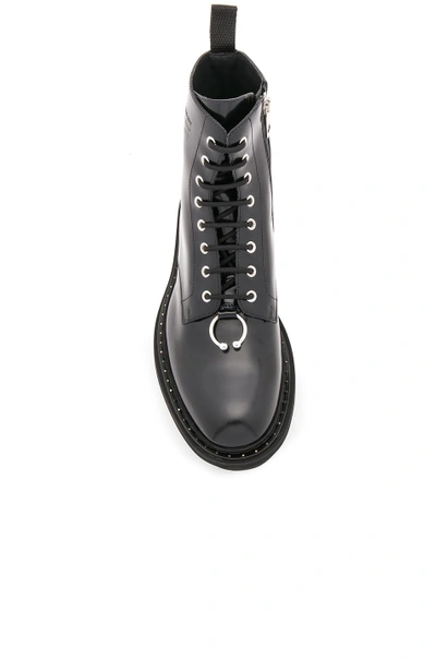 Shop Neil Barrett Leather Piercing Boots In Black
