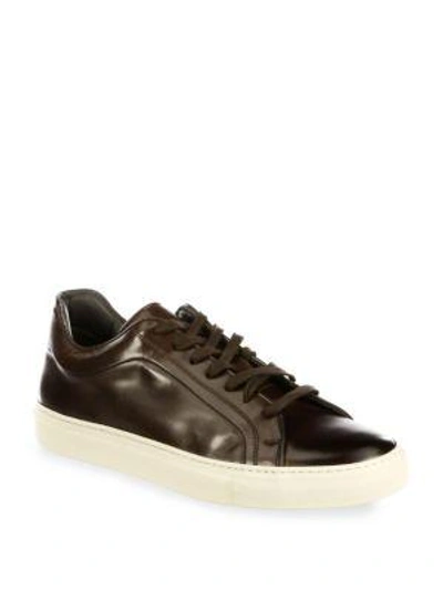 Shop To Boot New York Marshall Leather Low-top Sneakers In Brown