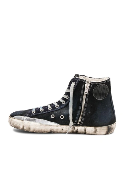 Shop Golden Goose Francy Sneakers In Navy Denim