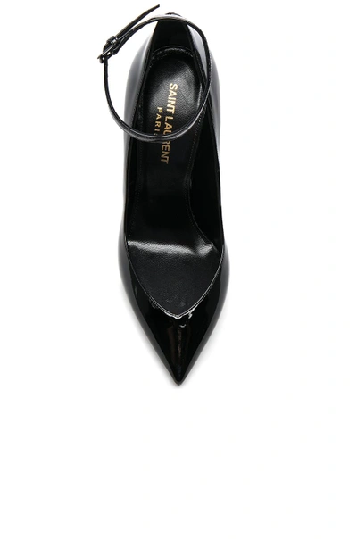 Shop Saint Laurent Opium Patent Leather Appelle-moi Heels In Black