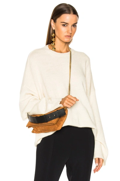 Shop Stella Mccartney Oversized Sleeve Sweater In Neutrals