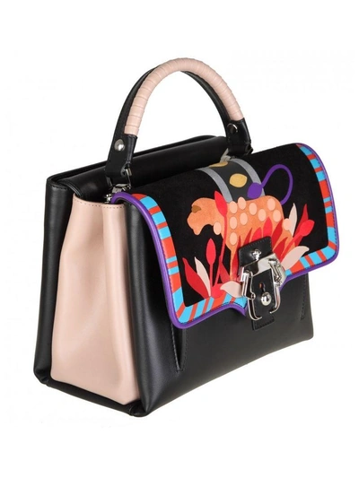 Shop Paula Cademartori Leather Bag Petite Faye In Multicolor