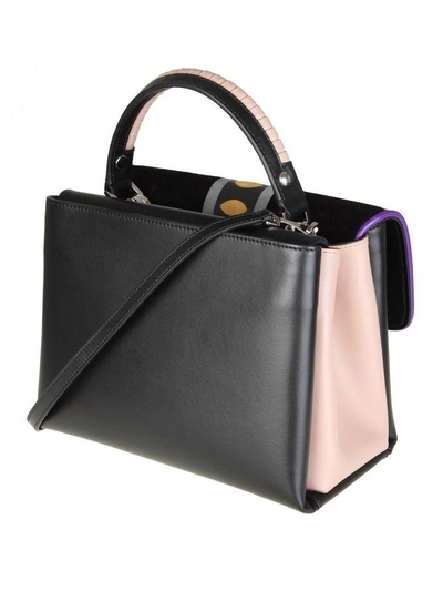 Shop Paula Cademartori Leather Bag Petite Faye In Multicolor