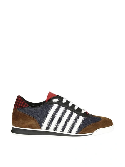 Shop Dsquared2 New Runners Sneakers In Denim
