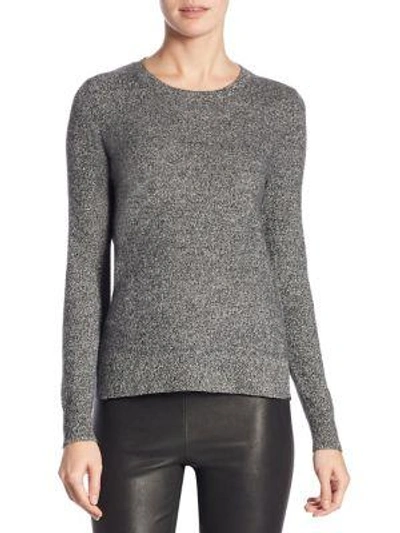 Shop Saks Fifth Avenue Collection Cashmere Roundneck Sweater In Marble