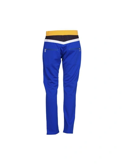 Shop Junya Watanabe Colour Block Track Pants From  In Blue + Yellow