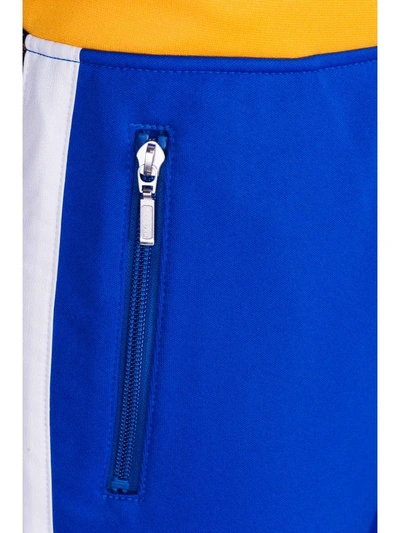 Shop Junya Watanabe Colour Block Track Pants From  In Blue + Yellow