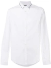 Gucci Blind For Love Embroidered Shirt In Powder Blue In White