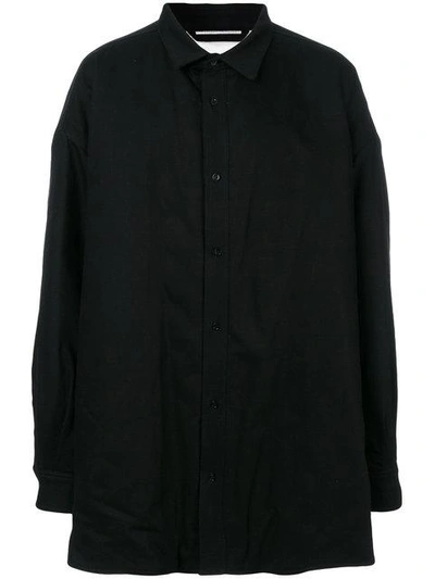 Shop Raf Simons Classic Buttoned Coat - Black