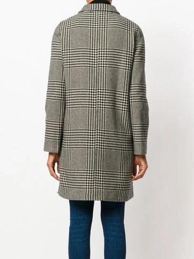 Shop Apc Houndstooth Checked Coat